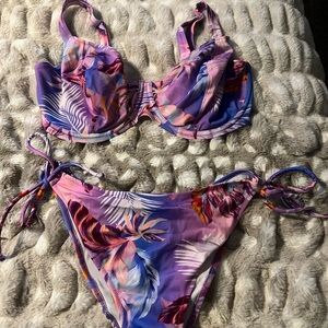 Freya Miami sunset bikini set top size 36I US or 36G UK and bottoms size large